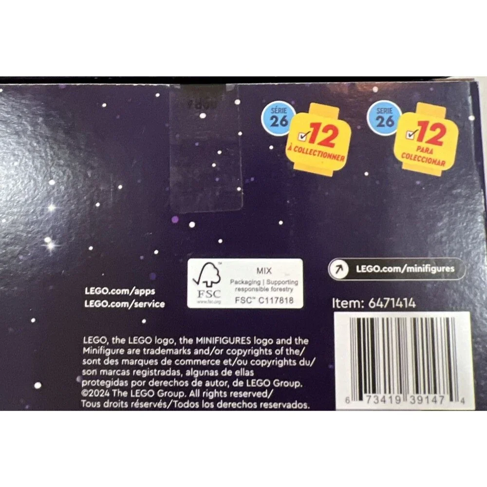 LEGO Collectible Minifigures Series 26 (66764) Sealed 6 Pack Space Theme